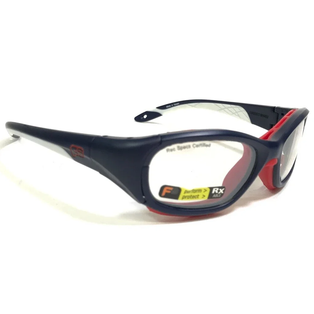 Rec Specs Athletic Goggles Frames SLAM PATRIOT 641 Blue Red White Wrap 52-17-135